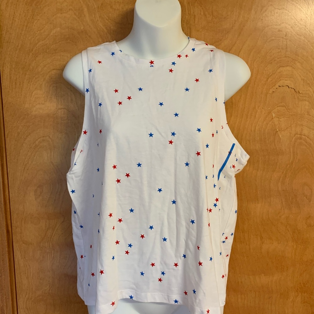 🌻 Tank Top with Red and Blue Stars